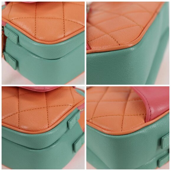 CHANEL Matelasse Chain Waist bag Leather Pink Gold CC Auth 125467SAM - Picture 16 of 16